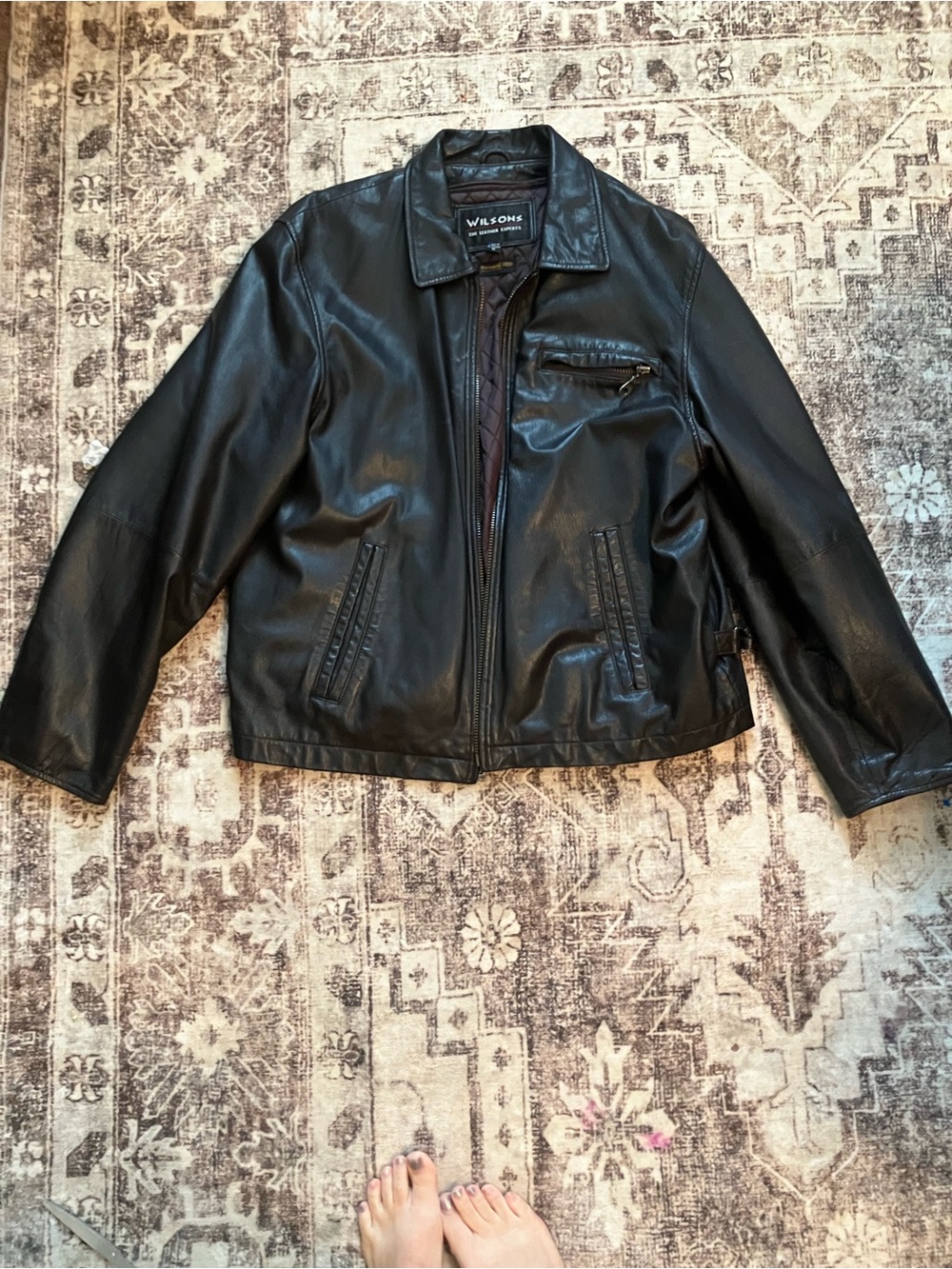Wilsons Leather Men’s dark brown Leather Jacket